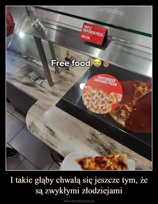 I takie głąby chwalą się jeszcze tym, że są zwykłymi złodziejami