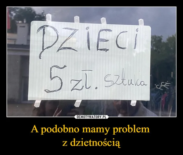 
    A podobno mamy problem z dzietnością