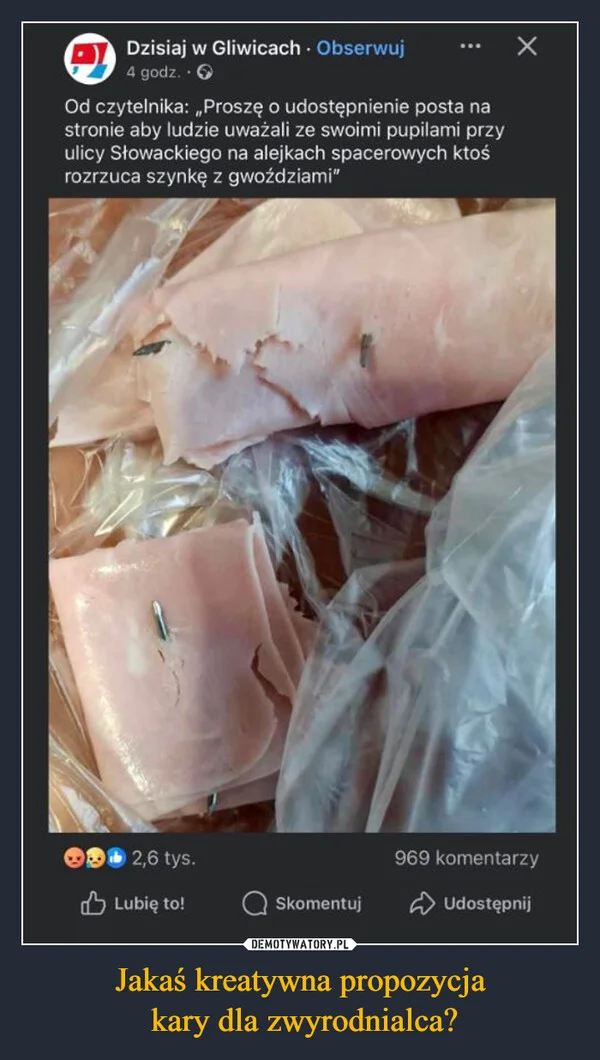 Jakaś kreatywna propozycja kary dla zwyrodnialca?