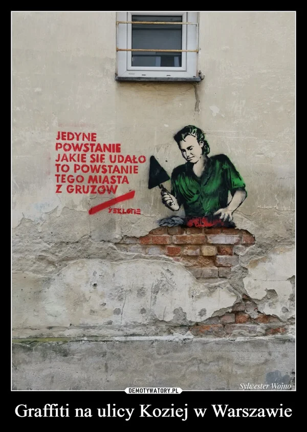 Graffiti na ulicy Koziej w Warszawie