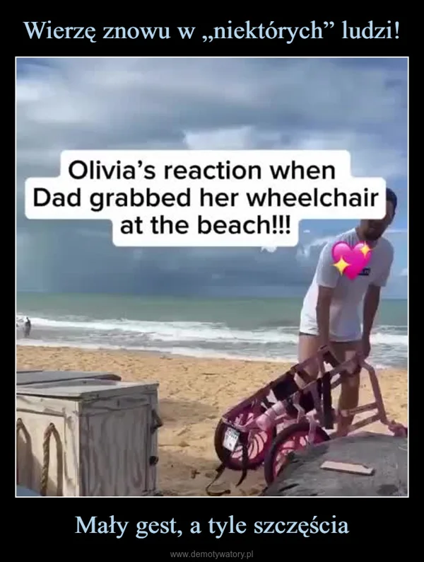 Wierzę znowu w „niektórych” ludzi! Mały gest, a tyle szczęścia