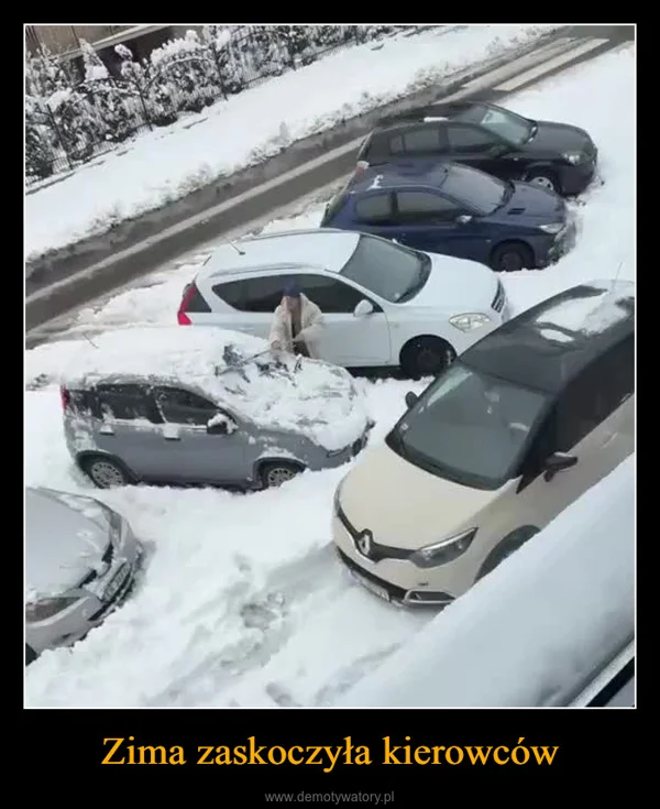 Zima zaskoczyła kierowców