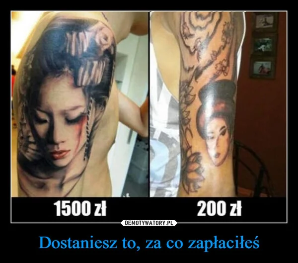 Dostaniesz to, za co zapłaciłeś