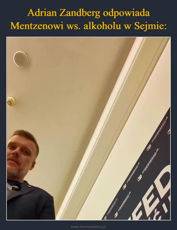 Adrian Zandberg odpowiada Mentzenowi ws. alkoholu w Sejmie: