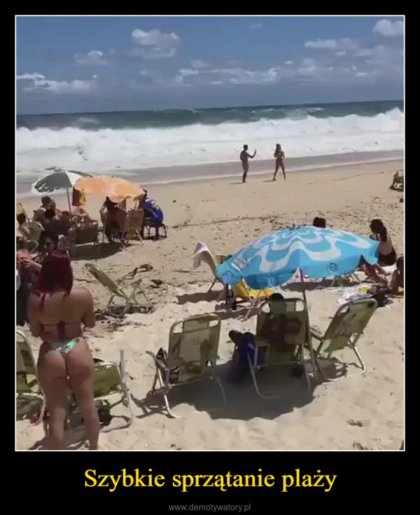 Szybkie sprzątanie plaży