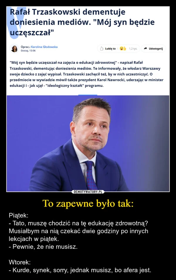 To zapewne było tak: