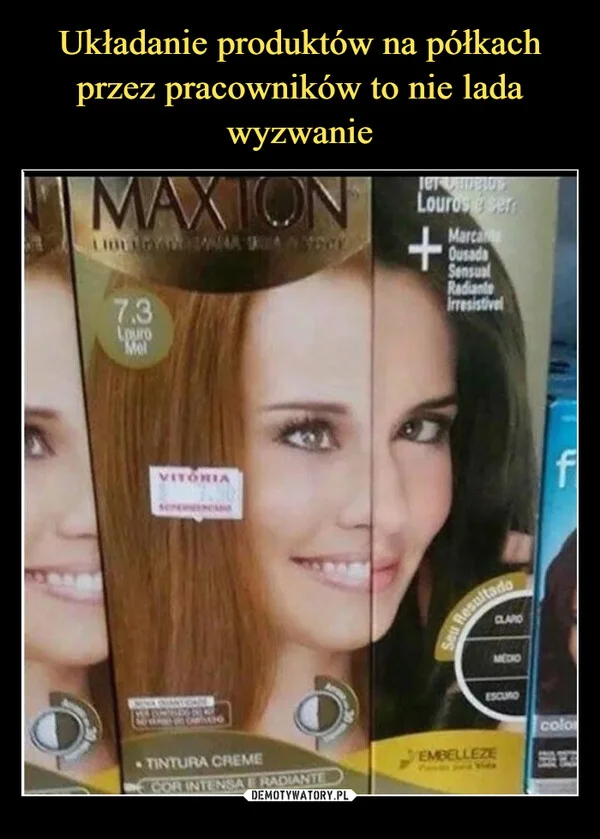 
    Układanie produktów na półkach przez pracowników to nie lada wyzwanie