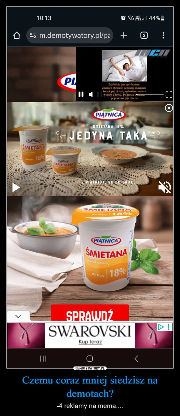 Czemu coraz mniej siedzisz na demotach?