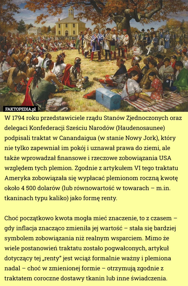 W 1794 roku przedstawiciele rządu Stanów Zjednoczonych oraz delegaci Konfederacji...