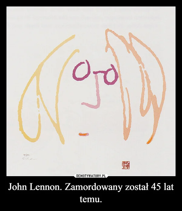 John Lennon. Zamordowany został 45 lat temu.