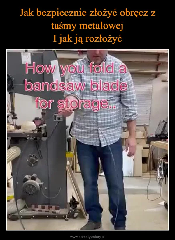 Jak bezpiecznie złożyć obręcz z taśmy metalowej I jak ją rozłożyć