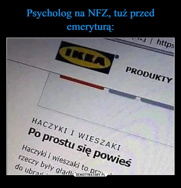 Psycholog na NFZ, tuż przed emeryturą: