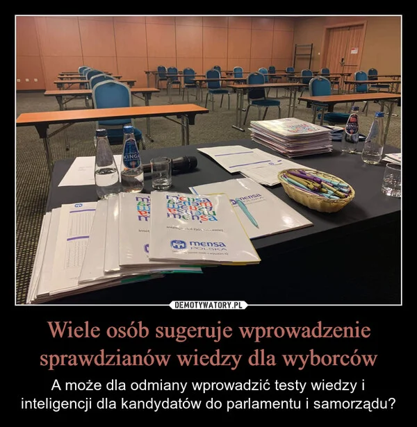 Wiele osób sugeruje wprowadzenie sprawdzianów wiedzy dla wyborców