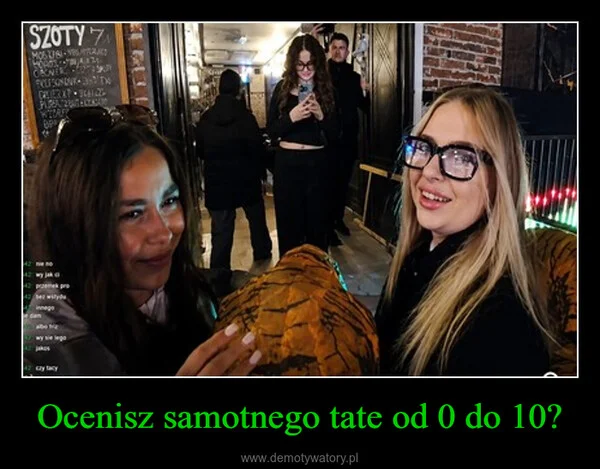 
    Ocenisz samotnego tate od 0 do 10?