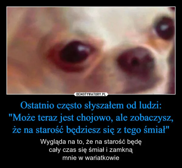 Ostatnio często słyszałem od ludzi: 