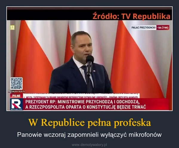 W Republice pełna profeska