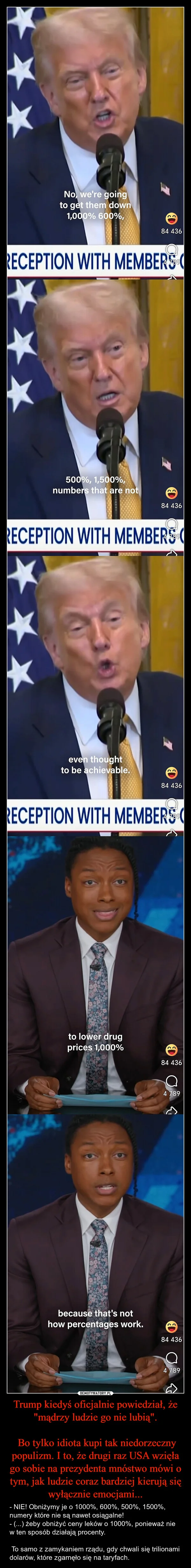 Trump kiedyś oficjalnie powiedział, że 