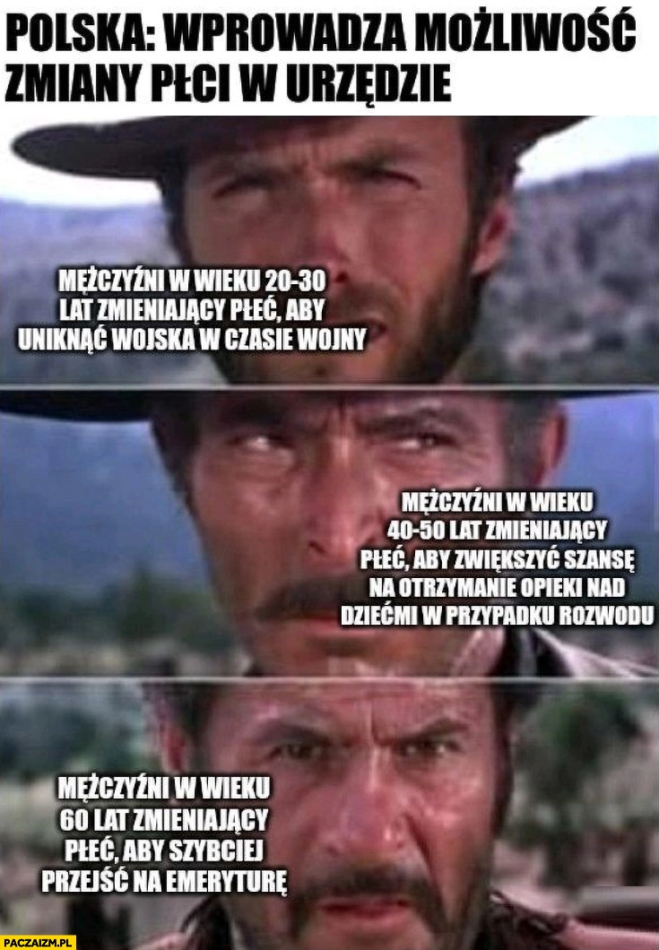 
    Polska wprowadza możliwość zmiany płci w urzędzie mężczyźni w rożnym wieku powody zmiany płci