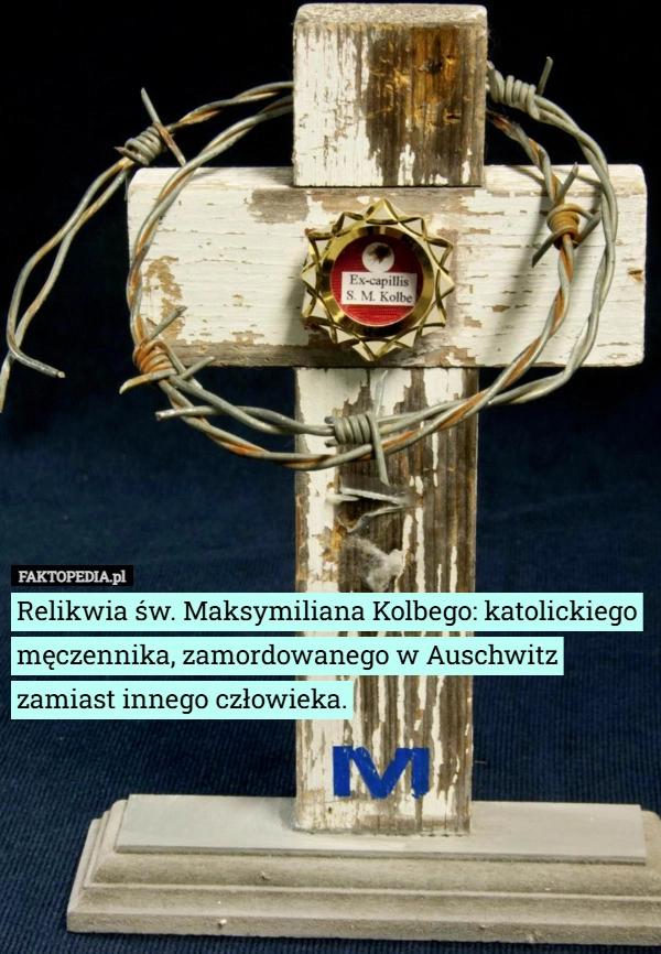 Relikwia św. Maksymiliana Kolbego: katolickiego męczennika, zamordowanego...