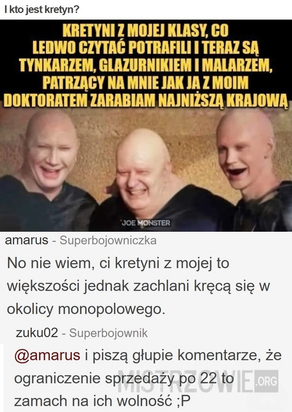 
    I kto jest kretyn?