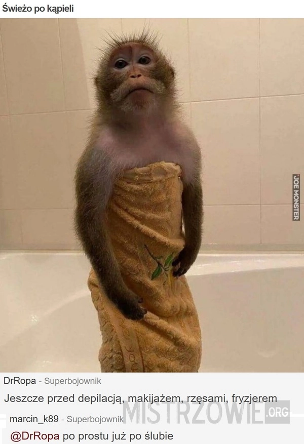 
    Świeżo po kąpieli