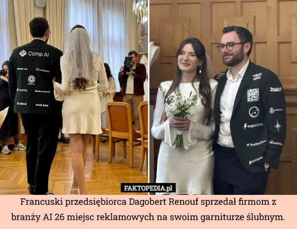 Francuski przedsiębiorca Dagobert Renouf sprzedał firmom z branży AI 26