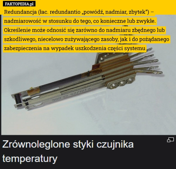 Redundancja (łac. redundantio „powódź, nadmiar, zbytek”) – nadmiarowość