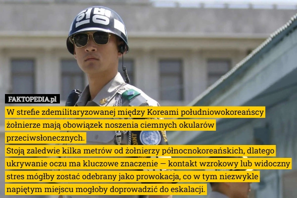 W strefie zdemilitaryzowanej między Koreami południowokoreańscy żołnierze