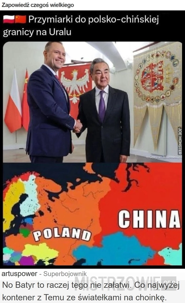 
    Zapowiedź czegoś wielkiego