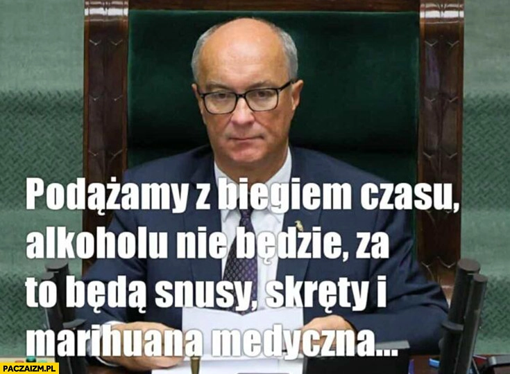 Czarzasty podążamy z biegiem czasu alkoholu nie będzie za to będą snusy, skręty i marihuana medyczna