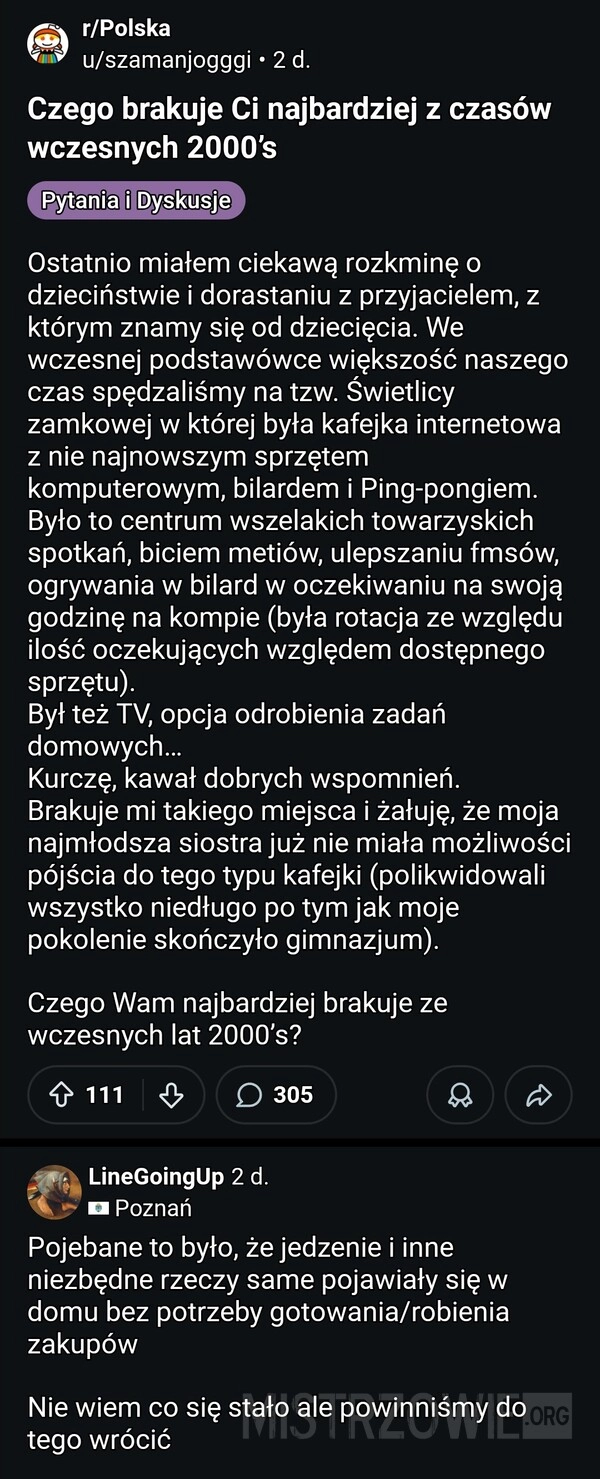 Czego brakuje ci najbardziej