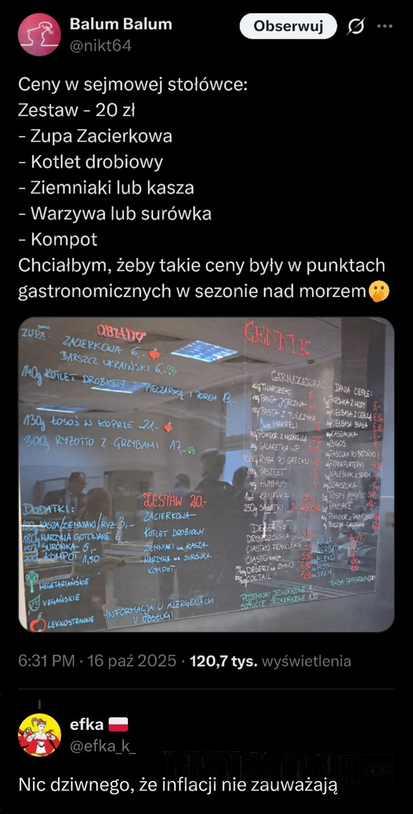 
    Sejmowa stołówka