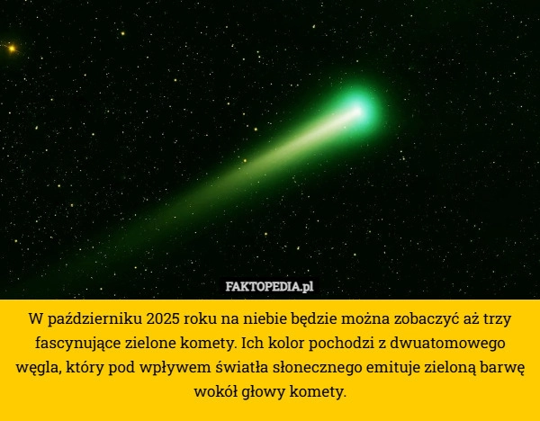 W październiku 2025 roku na niebie będzie można zobaczyć aż trzy fascynujące