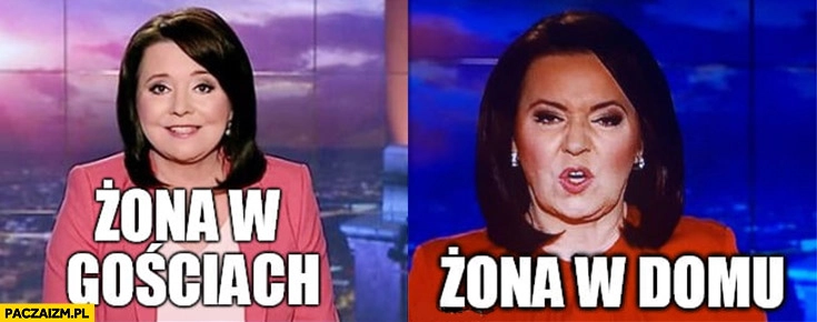 Żona w gościach vs żona w domu Danuta Holecka