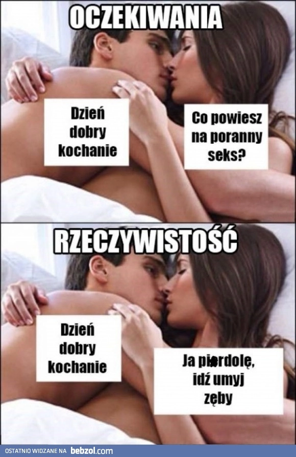 Oczekiwania vs rzeczywistość
