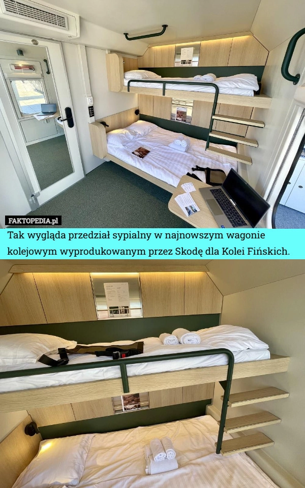Tak wygląda przedział sypialny w najnowszym wagonie kolejowym wyprodukowanym