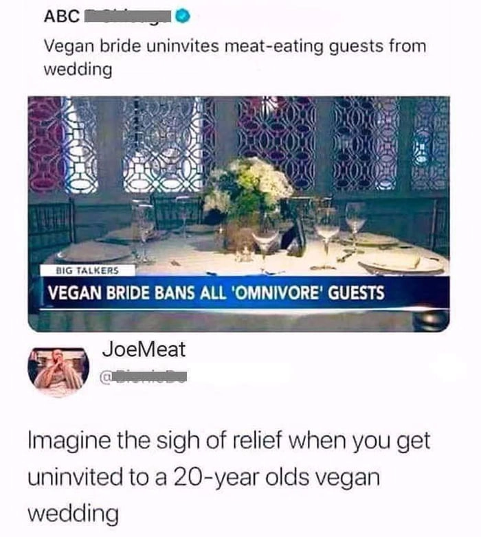 I'll send the happy couple a whole roast pig as a gift...