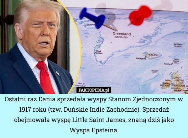 Ostatni raz Dania sprzedała wyspy Stanom Zjednoczonym w 1917 roku (tzw.