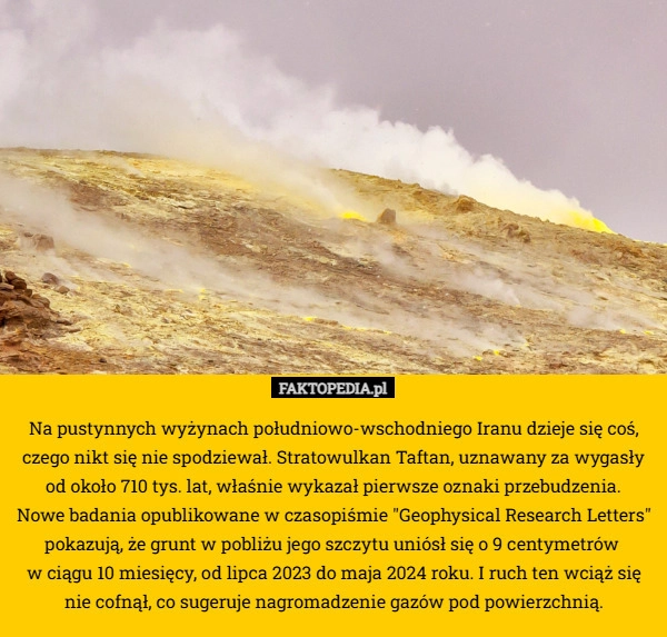 Na pustynnych wyżynach południowo-wschodniego Iranu dzieje się coś, czego