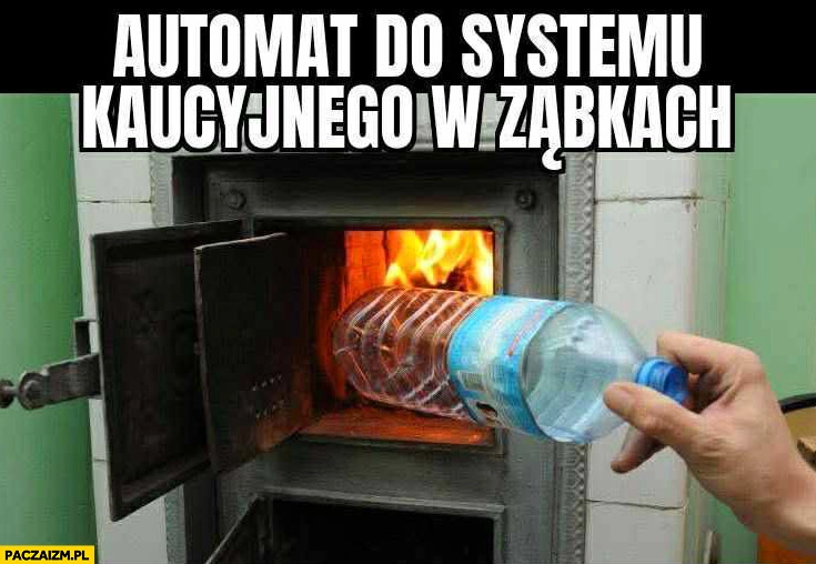 Automat do systemu kaucyjnego w Ząbkach butelka do pieca