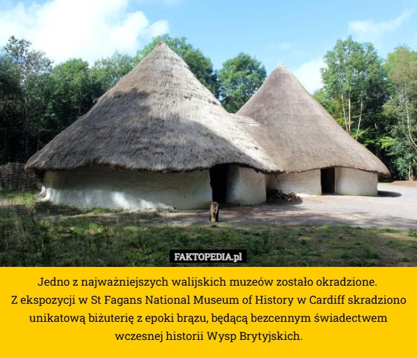 Jedno z najważniejszych walijskich muzeów zostało okradzione. 
Z ekspozycji