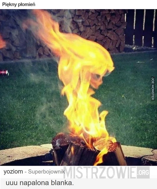 
    Piękny płomień