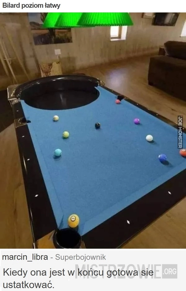 
    Bilard poziom łatwy