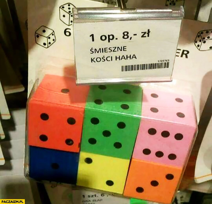 Śmieszne kości haha w sklepie