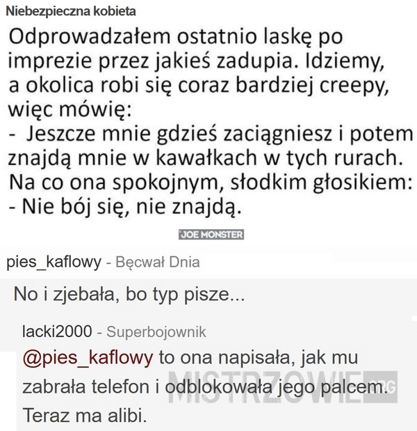 
    Niebezpieczna kobieta