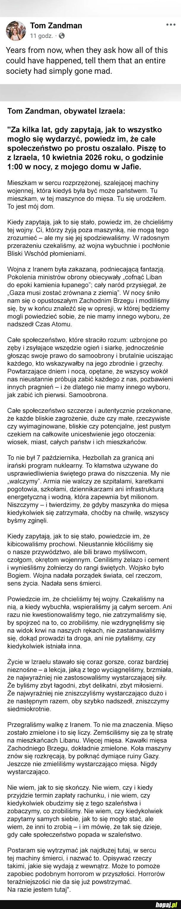 Głos z Izraela