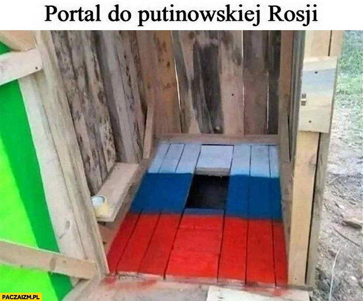 Portal do putinowskiej rosji wychodek dziura w podłodze