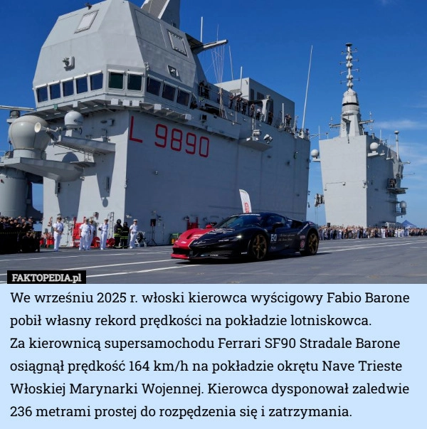 We wrześniu 2025 r. włoski kierowca wyścigowy Fabio Barone pobił własny...