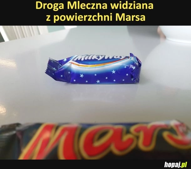 Droga Mleczna widziana z powierzchni Marsa
